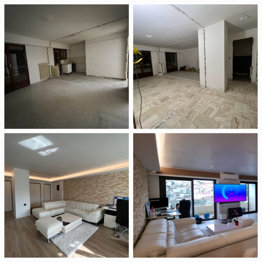 Avant après appartement